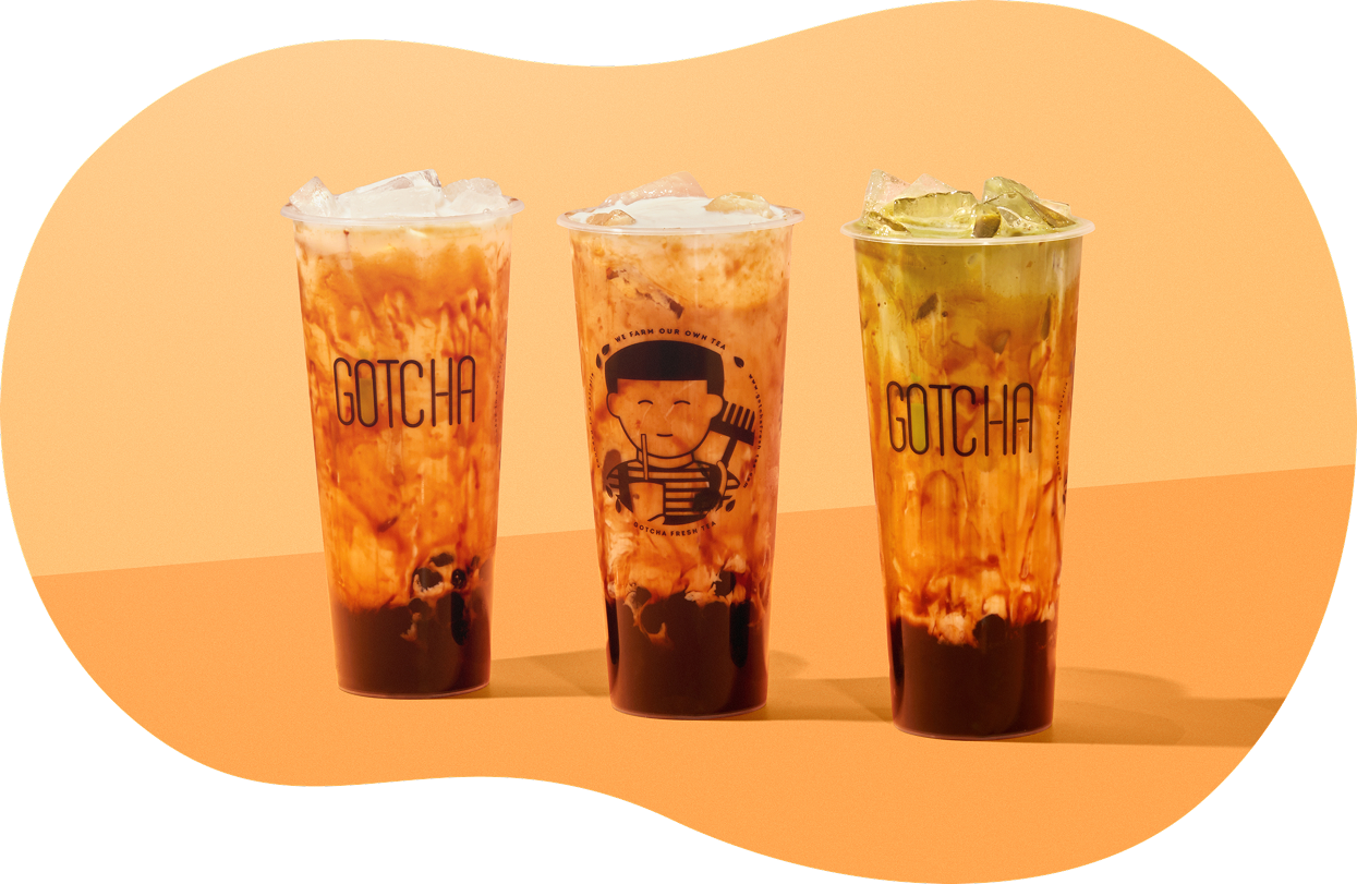 Gotcha bubble tea drinks